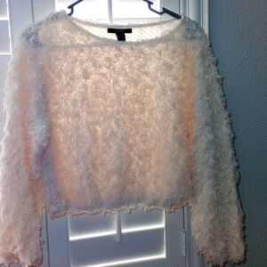 Forever 21 fuzzy crop sweater for sale